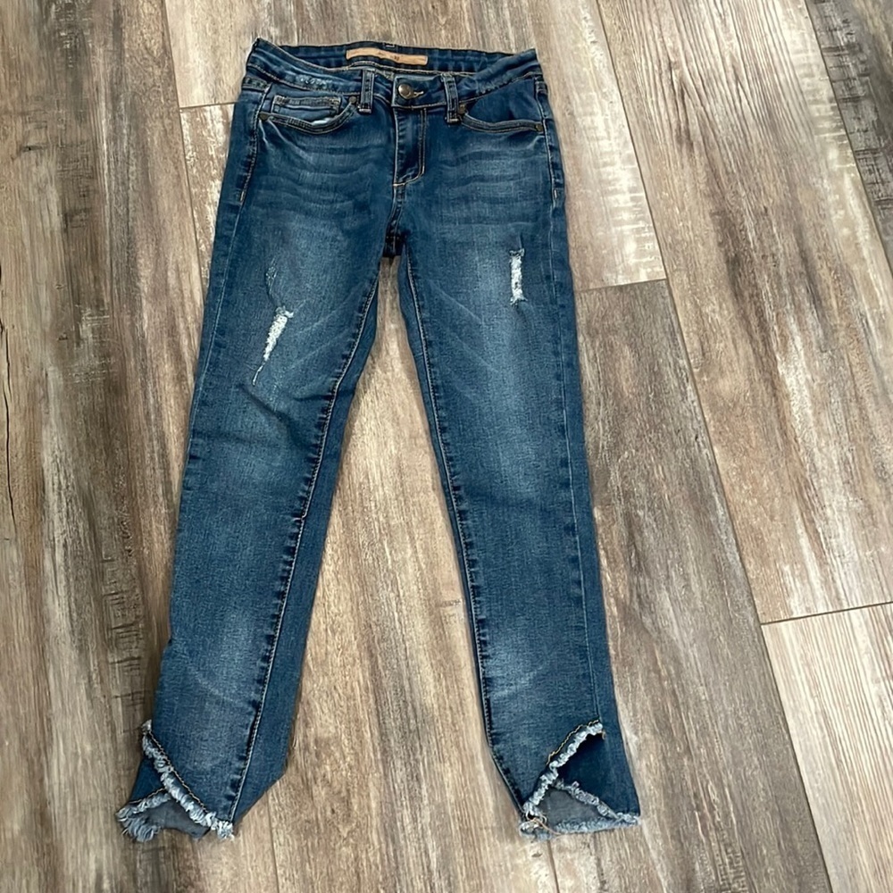 Joe's Jeans Girls Markie Frayed Tulip Hem Skinny Jeans 12